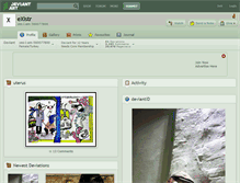 Tablet Screenshot of existr.deviantart.com