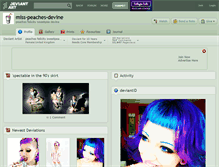 Tablet Screenshot of miss-peaches-devine.deviantart.com