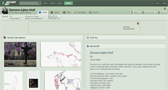 Desktop Screenshot of element-alpha-wolf.deviantart.com