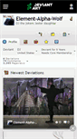 Mobile Screenshot of element-alpha-wolf.deviantart.com