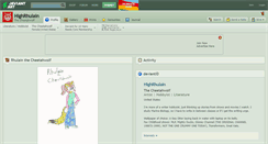 Desktop Screenshot of highrhulain.deviantart.com