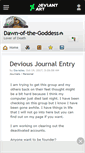 Mobile Screenshot of dawn-of-the-goddess.deviantart.com