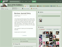 Tablet Screenshot of dawn-of-the-goddess.deviantart.com