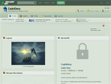 Tablet Screenshot of cadetderp.deviantart.com