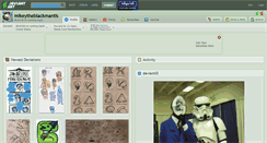 Desktop Screenshot of mikeytheblackmantis.deviantart.com
