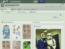 Tablet Screenshot of mikeytheblackmantis.deviantart.com