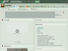 Tablet Screenshot of muzeless.deviantart.com