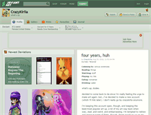 Tablet Screenshot of crazykirlia.deviantart.com