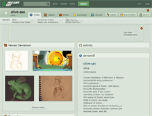Tablet Screenshot of olive-san.deviantart.com