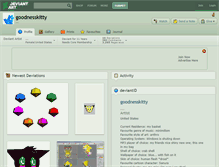 Tablet Screenshot of goodnesskitty.deviantart.com