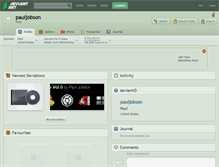 Tablet Screenshot of pauljobson.deviantart.com