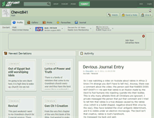 Tablet Screenshot of chewz841.deviantart.com