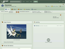Tablet Screenshot of chocomus.deviantart.com