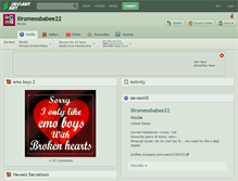 Tablet Screenshot of lilromeosbabee22.deviantart.com