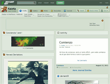 Tablet Screenshot of kazeta.deviantart.com