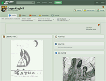 Tablet Screenshot of dragonking345.deviantart.com