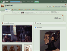 Tablet Screenshot of kingvkingv.deviantart.com