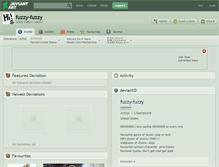 Tablet Screenshot of fuzzy-fuzzy.deviantart.com