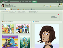 Tablet Screenshot of hazurasinner.deviantart.com