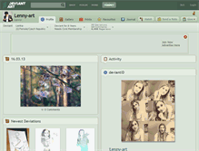 Tablet Screenshot of lenny-art.deviantart.com
