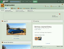 Tablet Screenshot of dangerousdazz.deviantart.com
