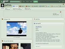 Tablet Screenshot of madtricks.deviantart.com