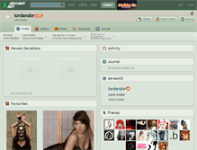 Tablet Screenshot of lordandor.deviantart.com
