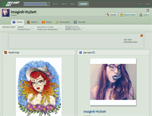 Tablet Screenshot of imaginr-wyden.deviantart.com