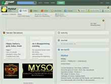 Tablet Screenshot of mysour.deviantart.com