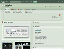 Tablet Screenshot of joelcalado.deviantart.com