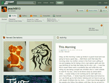 Tablet Screenshot of peach0013.deviantart.com