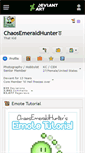 Mobile Screenshot of chaosemeraldhunter.deviantart.com