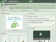 Tablet Screenshot of chaosemeraldhunter.deviantart.com