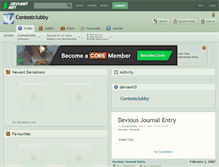 Tablet Screenshot of contestclubby.deviantart.com
