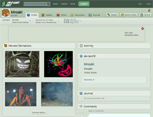 Tablet Screenshot of kinzaki.deviantart.com