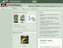 Tablet Screenshot of mickeyandthegang.deviantart.com