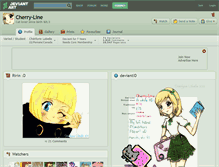 Tablet Screenshot of cherry-line.deviantart.com