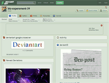 Tablet Screenshot of bio-experement-39.deviantart.com