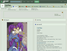 Tablet Screenshot of cointoss.deviantart.com