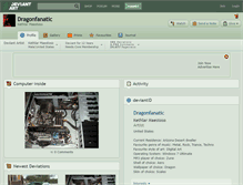 Tablet Screenshot of dragonfanatic.deviantart.com