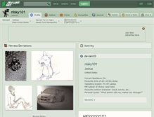 Tablet Screenshot of nisky101.deviantart.com