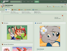 Tablet Screenshot of marymouse.deviantart.com