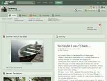 Tablet Screenshot of beaverg.deviantart.com