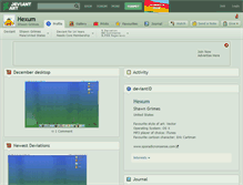 Tablet Screenshot of hexum.deviantart.com
