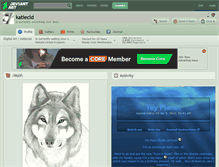 Tablet Screenshot of katiecld.deviantart.com