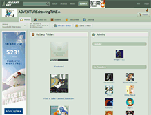 Tablet Screenshot of adventuredrawingtime.deviantart.com