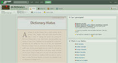 Desktop Screenshot of da-dictionary.deviantart.com