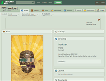 Tablet Screenshot of ironic-art.deviantart.com