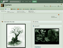 Tablet Screenshot of clearharm.deviantart.com