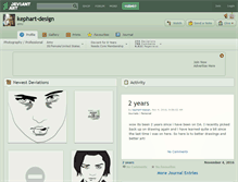 Tablet Screenshot of kephart-design.deviantart.com